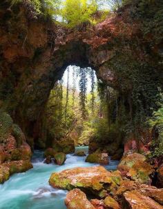 Ancient Stone Bridge, Epirius, Greece. What a beautiful place!