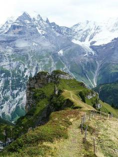 
                    
                        Gimmelwald, Switzerland near Murren, overlooking the Lauterbrunnen Valley
                    
                