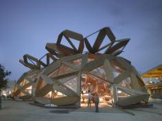 
                    
                        Copagri Pavilion ‘Love IT’ for Expo Milano 2015 | Miralles Tagliabue EMBT; Photo by Roland Halbe | Archinect
                    
                