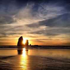 
                    
                        Tolovana Beach Wayside, Cannon Beach, Oregon - Like two sentinels...
                    
                