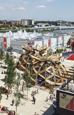 
                    
                        Copagri Pavilion ‘Love IT’ for Expo Milano 2015 | Miralles Tagliabue EMBT; Photo by Marcela Grassi | Archinect
                    
                