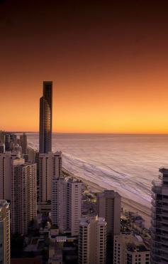 Sunset over the Gold Coast, Australia