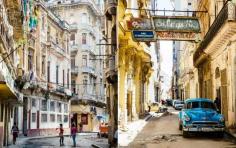 
                    
                        Havana, the biggest city in the Caribbean, is an overwhelming mix of magnificently dilapidated colonial architecture, rickety bicycle-taxis, and bright 1950s cars; there’s music blaring from every doorway and bright laundry snapping above your head.
                    
                