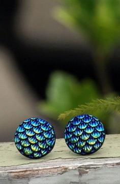 
                    
                        Mermaid Scale Stud Earrings
                    
                