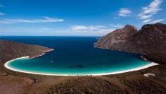 
                    
                        Wineglass Bay in Tasmania, Australia
                    
                