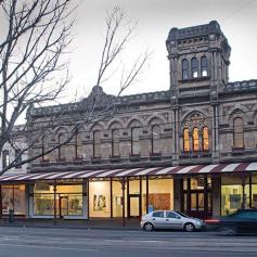 Victorian Tapestry Workshop , Melbourne . Heritage listed building . International leader in contemporary tapestry . One of the few such workshops in the world .