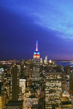 
                    
                        The Empire State Building at night via Round The World Girl #NYC
                    
                