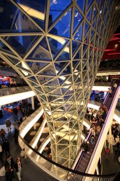 MyZeil shopping mall interior by Studio Fuksas