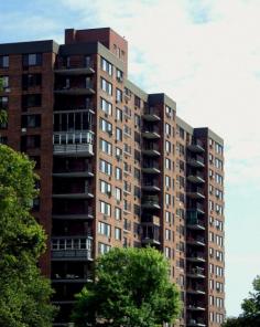 
                    
                        An apartment building in Harlem.
                    
                