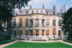 
                    
                        HÔTEL AMELOT GOURNAY~ 1, rue Saint Dominique, PARIS~ Regence and Louis XV Architecture. View of the rear garden facade. Today, the hotel particulier is home to the Embassy of Paraguay, and the rooms on the ground floor are part of la Maison d'Amerique latine.
                    
                