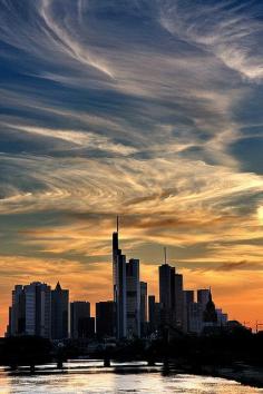 Frankfurt, Germany   Look at those clouds!