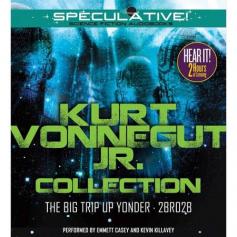 The Big Trip Up Yonder: Kurt Vonnegut Jr. was known for blending satire, black comedy, and science fiction, and that is exactly what he does in this story. It was written in 1954 and first appeared in Galaxy Science Fiction. In the chronology of his works, it came between Player Piano and The Sirens of Titan. The story takes place in a future in which the population has grown so huge, due to an anti-aging product, that generations are forced to live together in crowded apartments. The family in this story is ruled by a dictatorial grandfather, the owner of the apartment and oldest of the clan. 2BR02B: Kurt Vonnegut Jr. was known for blending satire, black comedy, and science fiction, and that is exactly what he does in this little gem of of a story from 1962. In the chronology of his works, it came between Mother Night and Cat's Cradle. The title is pronounced "2 B R naught 2 B" and references the famous phrase, "To be or not to be" in Shakespeare's Hamlet. The story takes place in a future when diseases and aging have been eliminated and, as a result, the government has taken measures to insure population control.