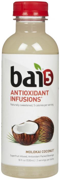 Bai is an an natural antioxidant infusion, packed with flavor, not sugar. Now there is an easy, convenient way to get "carried away" with Bai 5. Bai is easy to lift into the car, the pantry and onto your shelves at home; compact for travel to parties, outdoor events and weekend getaways; and cheerful and appealing to the eye - no gift wrapping necessary!