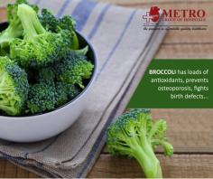 #Best Health tip
Benefits of eating #BROCCOLI has loads of #antioxidants, prevents #osteoporosis, fights birth defects...
https://goo.gl/Ma6fLW