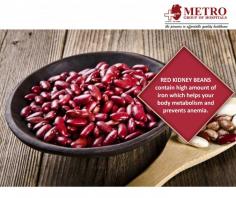 RED #KIDNEY BEANS
contain high amount of iron which helps your body #metabolism and prevents #anemia.
https://goo.gl/bj6eLH