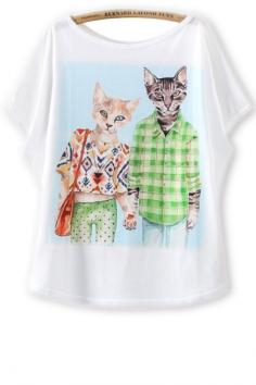 Bold Cat Batwing Tee