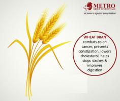 #Wheat Bran
Combats Colon #Cancer
prevents constipation
Lowers cholesterol
Helps stops #strokes
improves digestion
http://bit.ly/2lYPo4V