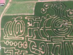 2017 Corn Maze Aerial Picture