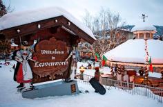 Christmas Lighting Festival Leavenworth Washington USA.