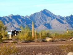 RV boondocking in Quartzsite Arizona