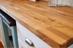 RV remodel solid wood countertops