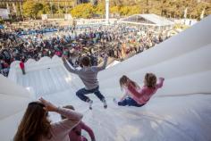 ice rink skating snow Winter Garden Fremantle Esplanade school holidays Frozen