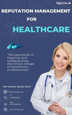 At ClicksYou, we are your dedicated allies in securing and fortifying the online reputation of healthcare practitioners. With specialized expertise in online reputation management, we navigate the digital landscape to showcase the expertise and integrity of doctors. Our tailored strategies ensure positive visibility, fostering patient trust and practice growth. Partner with us to safeguard your professional image in the evolving world of digital healthcare.