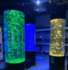 Our range of Jellyfish Tanks are on show below – whatever your vision, we offer a jellyfish tank to suit. These tanks are designed specifically with Jellyfish in mind and are specialist pieces of kit! The tank design allows for keeping jellies safely in your home or office. Manufactured by Unique Cherry Aquarium LTD., these high quality aquariums really are top of the range. Whether looking to start a new pet jellyfish collection, or looking to expand on an existing one, we offer jellyfish aquariums from little to large.