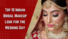 Discover the top 10 Indian bridal makeup looks that will make you shine on your wedding day. From traditional red lips to modern smoky eyes, these makeup ideas cater to every bride's style. Find the perfect look that enhances your features and complements your bridal attire for a flawless finish.