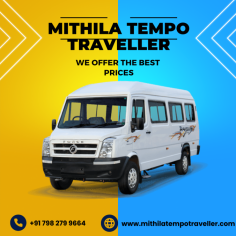 Mithila delivers exceptional tempo traveller services in Noida, dedicated to ensuring a seamless travel experience for both individuals and groups. Prioritizing comfort, safety, and reliability, Mithila has established itself as a trusted name in transportation. Our fleet of meticulously maintained tempo travellers, along with our skilled drivers, guarantees a smooth and pleasurable journey each time.