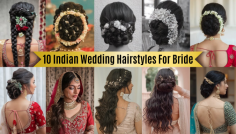 Discover 10 beautiful Indian wedding hairstyles that perfectly complement bridal attire. From traditional buns adorned with flowers to modern braids and loose waves, this guide offers a variety of options for brides-to-be. Each hairstyle is designed to enhance your overall look, ensuring you feel confident and beautiful on your wedding day. Whether you prefer a classic or contemporary style, find the perfect hairstyle inspiration here.