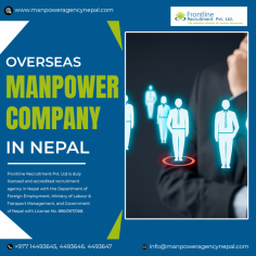 Frontline Recruitment stands out as a trusted overseas manpower company in Nepal, offering comprehensive recruitment solutions for international placements. We match qualified Nepali professionals with global job opportunities, ensuring both employers and candidates achieve their goals. Choose Frontline Recruitment for a reliable and efficient overseas manpower company in Nepal that delivers exceptional results. Reach out to us for your global staffing and employment needs today! For more info visit here: https://www.manpoweragencynepal.com/