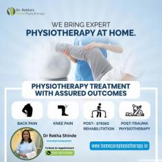 Dr. Rekha’s Home Physiotherapy offers expert physiotherapist home services tailored to your needs. Experience personalized care and effective treatments in the comfort of your home with the best physiotherapy solutions. Book your at-home physio session today!