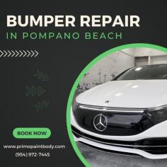 Is your car’s bumper scratched, dented, or damaged? Our professional bumper repair services in Pompano Beach are here to restore its original appearance. From minor scratches to significant repairs, our skilled technicians use advanced tools and quality materials to ensure a seamless finish. Whether it’s a plastic, metal, or fiberglass bumper, we handle all makes and models with precision. Save time and money with our reliable and affordable repair solutions. Drive away with a car that looks as good as new—contact us today for a quick estimate!