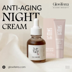 GlowTerra Clean Beauty introduces the perfect Anti-Aging Night Cream for your skincare needs. This night cream enhances hydration, diminishes signs of aging, and improves skin firmness as you rest. Its natural ingredients work overnight, ensuring you wake up with revitalized, radiant skin. Trust GlowTerra Clean Beauty for a cleaner, healthier approach to anti-aging. For more info vidit here: https://glowterra.com/product-tag/anti-aging/