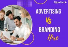 Advertising focuses on promoting specific products or services to drive immediate action, while branding is about shaping a long-term perception of your business. Advertising delivers short-term results, while branding builds lasting trust and recognition. Together, they create a powerful marketing strategy. Know more - https://clicksyou.com/what-are-the-differences-between-advertising-and-branding/