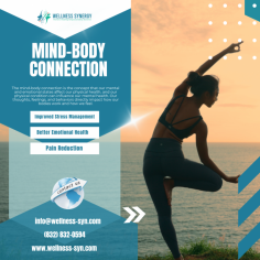 Discover the power of the Mind-Body Connection at Wellness Synergy. Try simple practices that improve your mental and physical health, helping you feel more balanced and peaceful. Join us today to feel your best!
https://wellness-syn.com/mind-body-connection-what-it-is-and-how-to-strengthen-it/